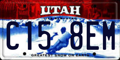 UT license plate C158EM