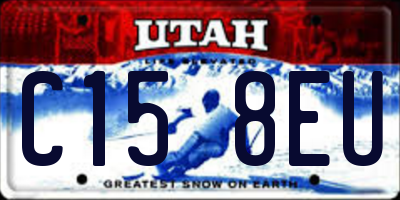 UT license plate C158EU