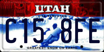 UT license plate C158FE