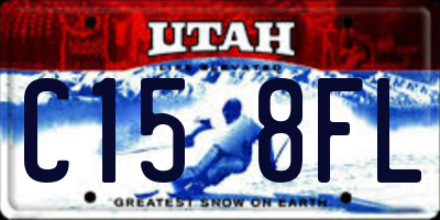 UT license plate C158FL