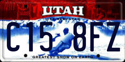 UT license plate C158FZ