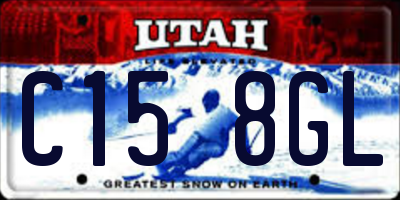 UT license plate C158GL