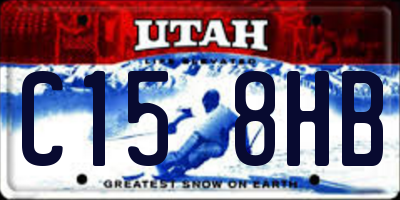 UT license plate C158HB