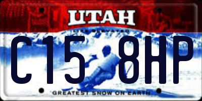 UT license plate C158HP