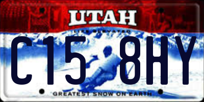 UT license plate C158HY