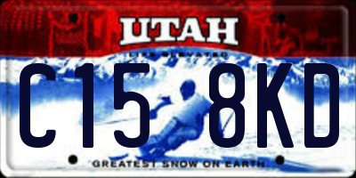 UT license plate C158KD