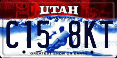 UT license plate C158KT