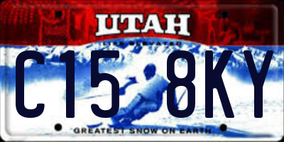 UT license plate C158KY