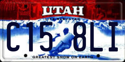 UT license plate C158LI