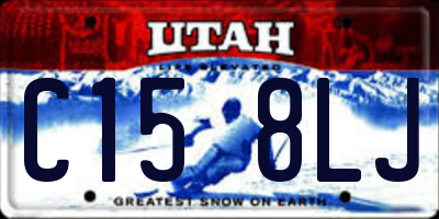 UT license plate C158LJ
