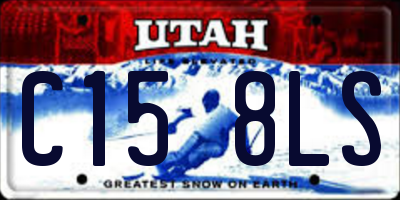UT license plate C158LS