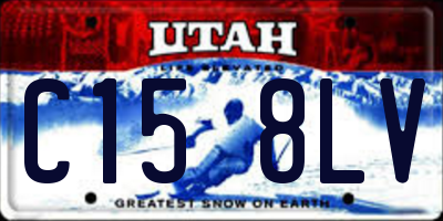 UT license plate C158LV