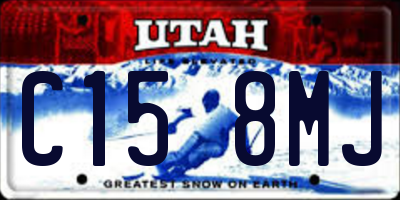 UT license plate C158MJ
