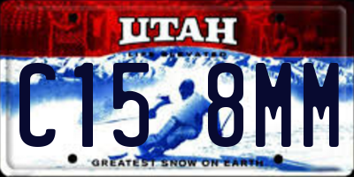 UT license plate C158MM