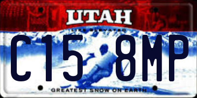 UT license plate C158MP