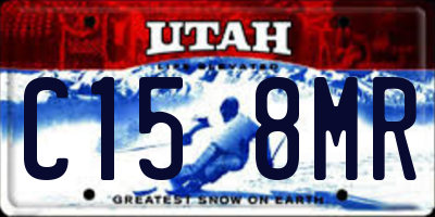 UT license plate C158MR
