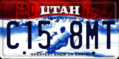 UT license plate C158MT