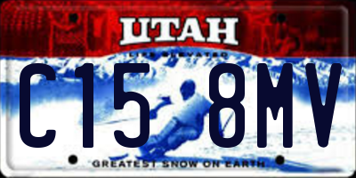UT license plate C158MV