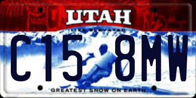 UT license plate C158MW