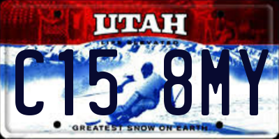 UT license plate C158MY