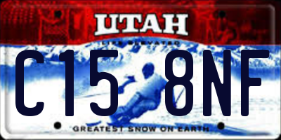 UT license plate C158NF