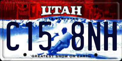 UT license plate C158NH