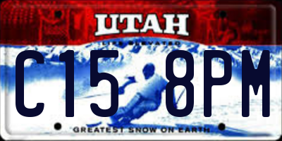 UT license plate C158PM