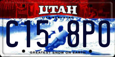 UT license plate C158PO