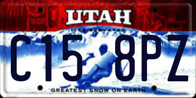 UT license plate C158PZ