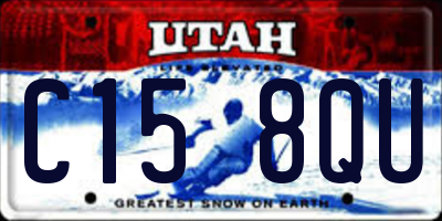 UT license plate C158QU