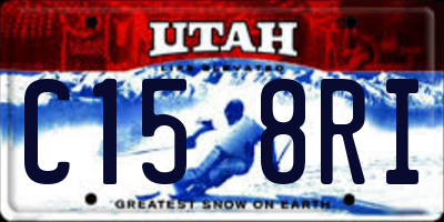 UT license plate C158RI