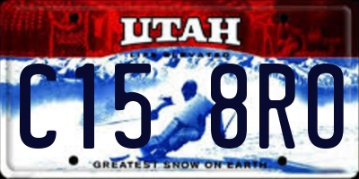 UT license plate C158RO