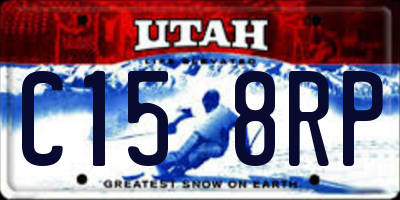 UT license plate C158RP