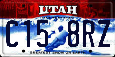 UT license plate C158RZ