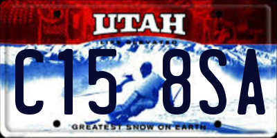 UT license plate C158SA