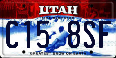 UT license plate C158SF