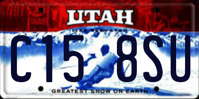 UT license plate C158SU