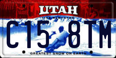 UT license plate C158TM