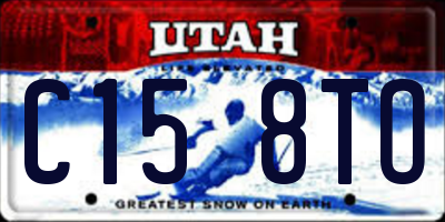 UT license plate C158TO