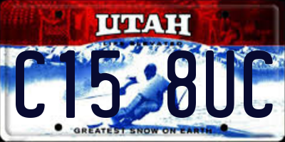 UT license plate C158UC