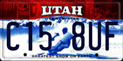 UT license plate C158UF