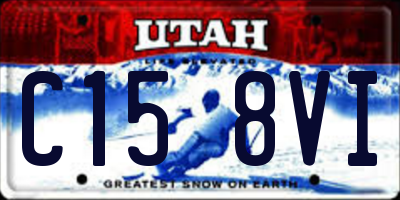 UT license plate C158VI