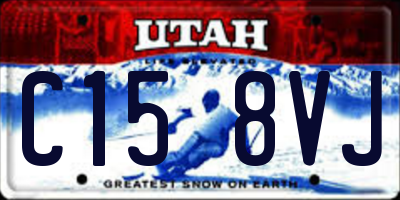 UT license plate C158VJ