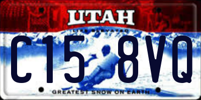 UT license plate C158VQ