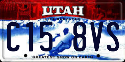 UT license plate C158VS