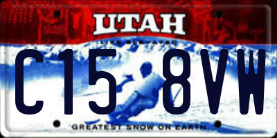 UT license plate C158VW