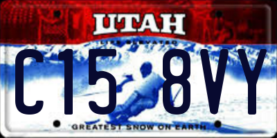 UT license plate C158VY