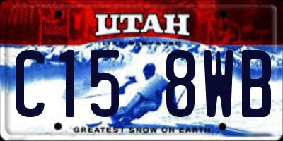 UT license plate C158WB