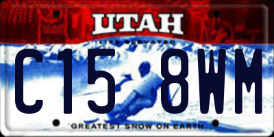 UT license plate C158WM