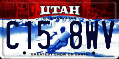UT license plate C158WV